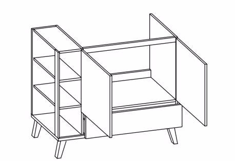 Pelipal Quickset 923 - Waschtisch mit Unterschrank 100 cm - Ansicht 6