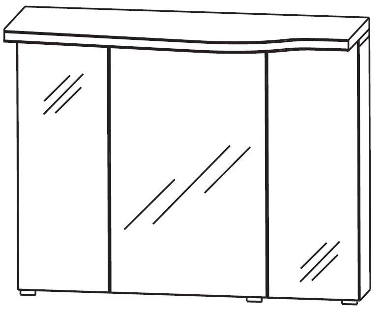 Puris Swing Spiegelschrank 90 cm SET43903 L/R