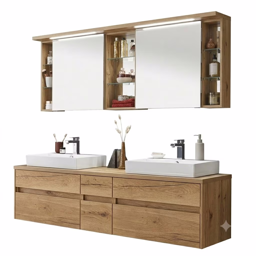 Puris Unique Badmöbel Set - Doppelwaschplatz / 172 cm