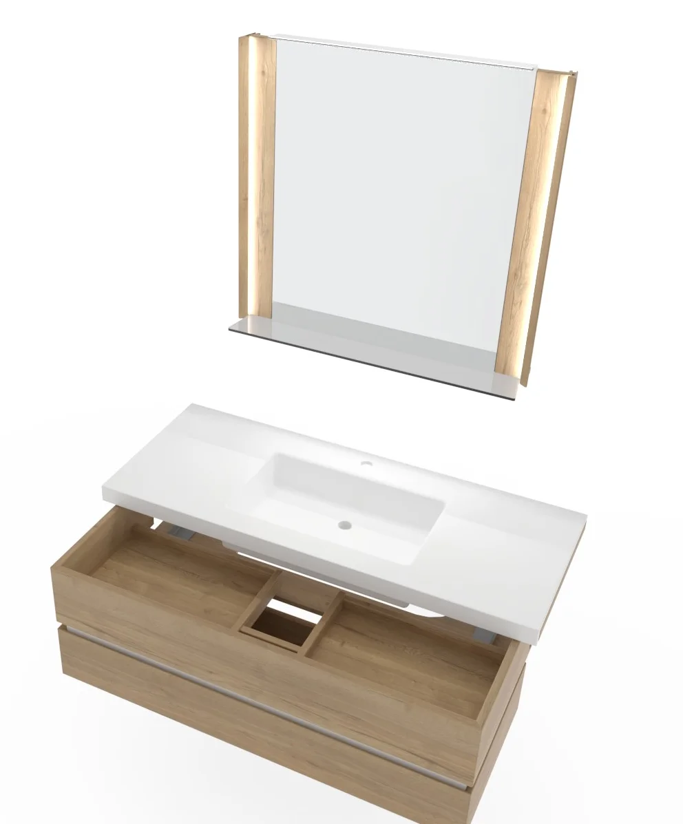 Thielemeyer Fresh Massivholz Badmöbelset 800489/801489 - Vorschlag 21 - 122 cm - Ansicht 5