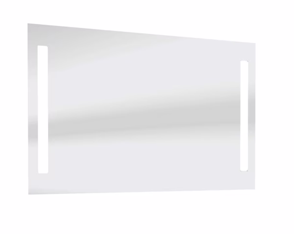 Spiegel mit LED-Beleuchtung seitlich