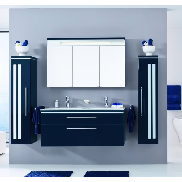 Puris Elegance Mittelschrank 30 cm MNA883A6M Saphirblau - Sofort lieferbar - Sonderpreis - Ansicht 3
