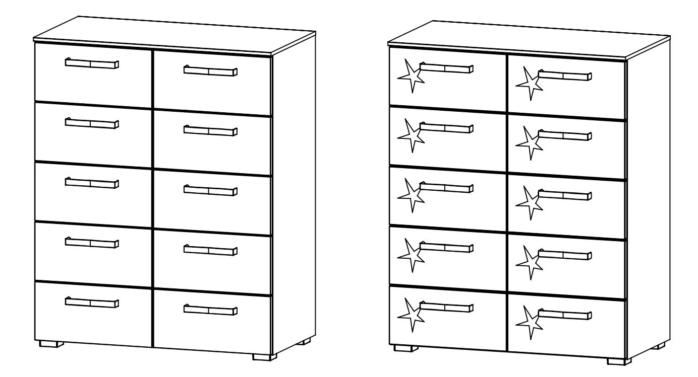 Rauch Select Mavi Extra / Kommoden-Varianten 100 cm hoch - Ansicht 4