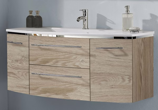 Waschtischunterschrank mit zwei Auszügen und zwei Türen