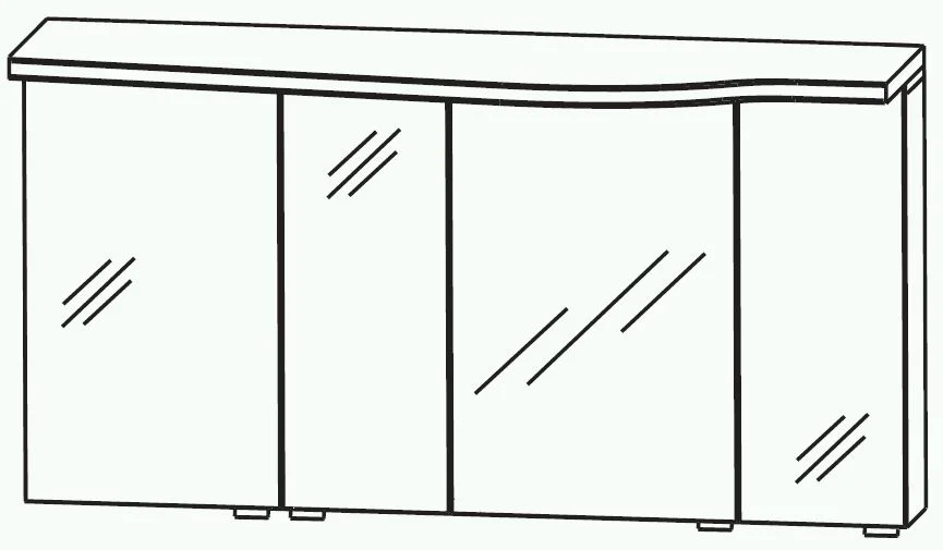 Puris Swing Spiegelschrank 120 cm SET40123L