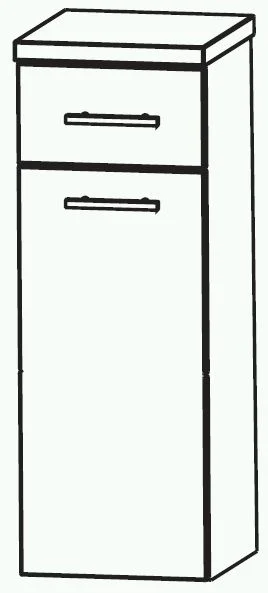 Puris Swing Highboard mit Wäschekippe 40 cm HBA554A7W - Ansicht 2