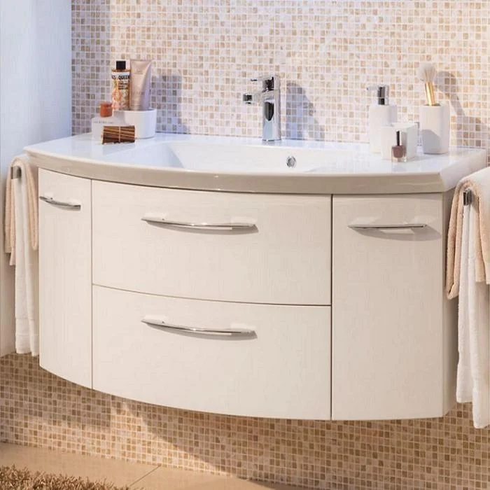 Waschtisch-Unterschrank, 2 Auszüge, 2 Drehtüren