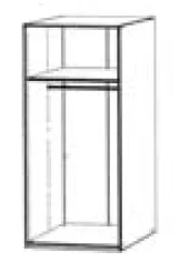 Korpus - Breite 100cm / Höhe 222cm / 2-türig