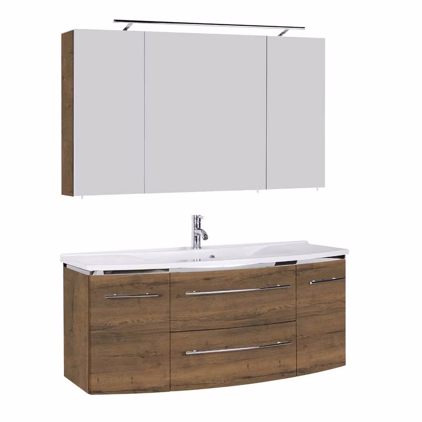 MARLIN 3040city Waschtisch-Set 120 cm - Mineralmarmor - Ansicht 9