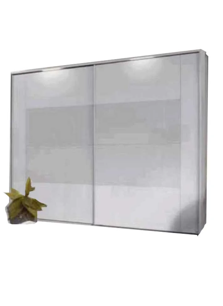 Rauch Orange X-Tend Frame-2 Schwebetürenschrank / Front mit Wellenglas und Farbglas oder Dekor