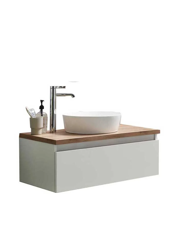 Puris Vialli Badmöbel Set 80 cm breit - Becken mittig - Ansicht 2