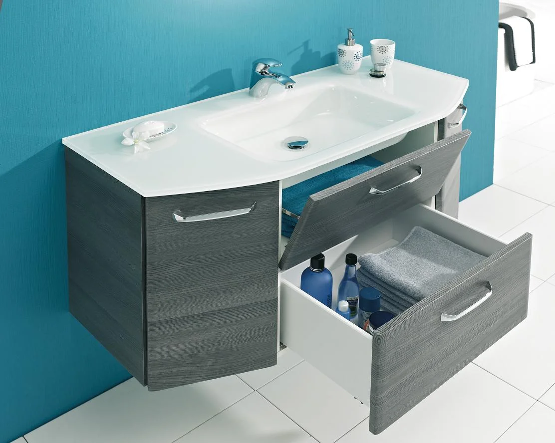 Pelipal Quickset 328 - Waschtischsset 112 cm / Glas, Keramik oder Mineralmarmor - Ansicht 3