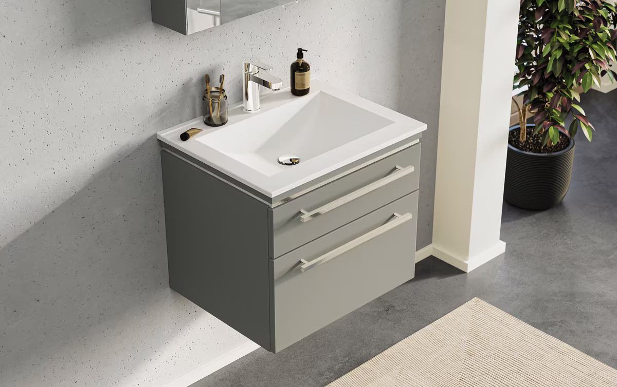 Puris Cool Line Badmöbelset 60 cm - mit Spiegelschrank Serie A - Ansicht 3