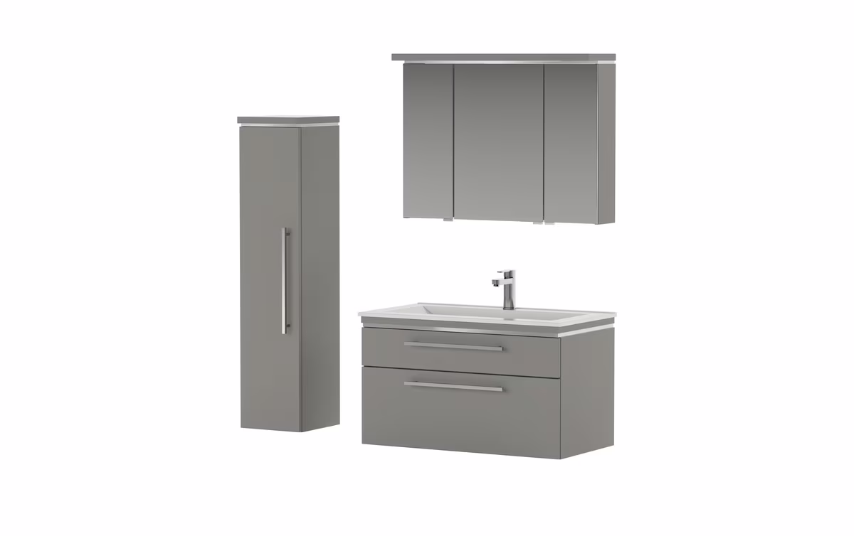 Puris Cool Line Badmöbelset 90 cm - mit Spiegelschrank Serie B - Ansicht 5