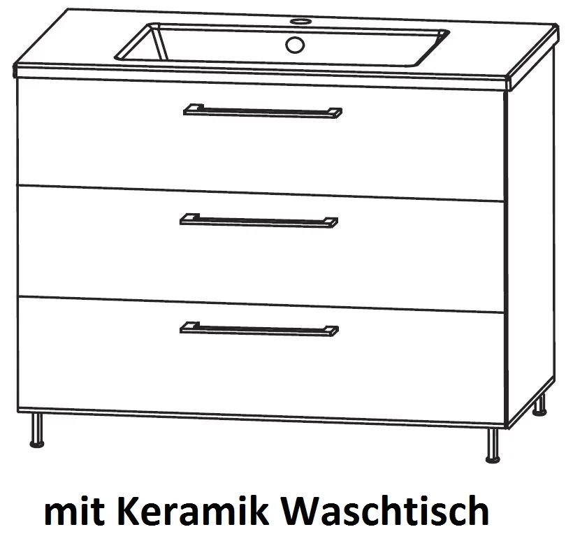 Puris Quada Waschplatz 100 cm SETQU101/2 - Ansicht 10