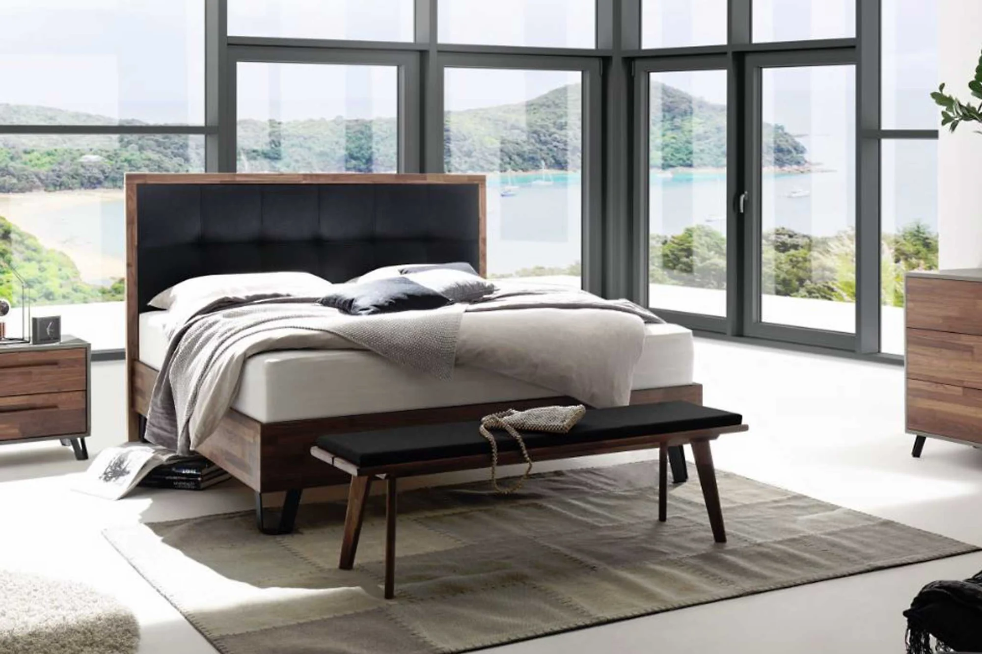 Massivholzbett Hasena Fine Moderno b
