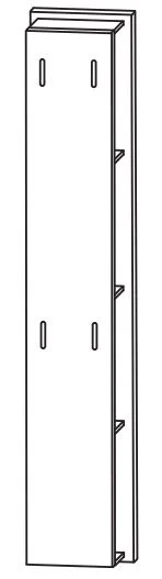 Puris d.light Hochschrank-Regal 30 cm RG103003 - Ansicht 2