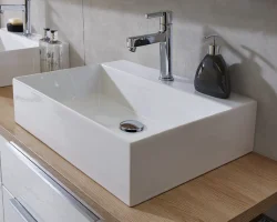 WTM48051 Keramik Aufsatzbecken / weiß / Breite 50 cm / Tiefe 45 cm / Höhe 13 cm