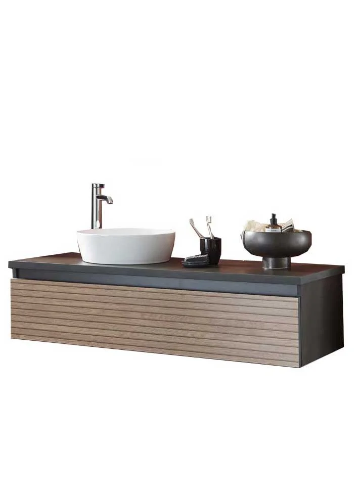 Puris Vialli Badmöbel Set 120 cm breit - Becken links - Ansicht 2