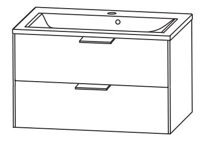 Puris D.Light Waschtischset 70 cm - Ansicht 2