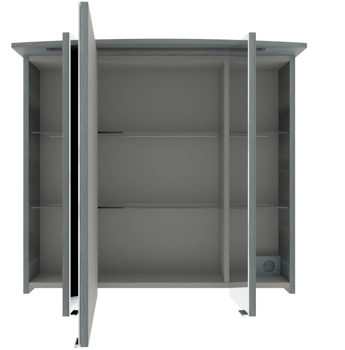 Pelipal 4010 Spiegelschrank mit Kranzbeleuchtung 80 cm 4850._8050 - Ansicht 2