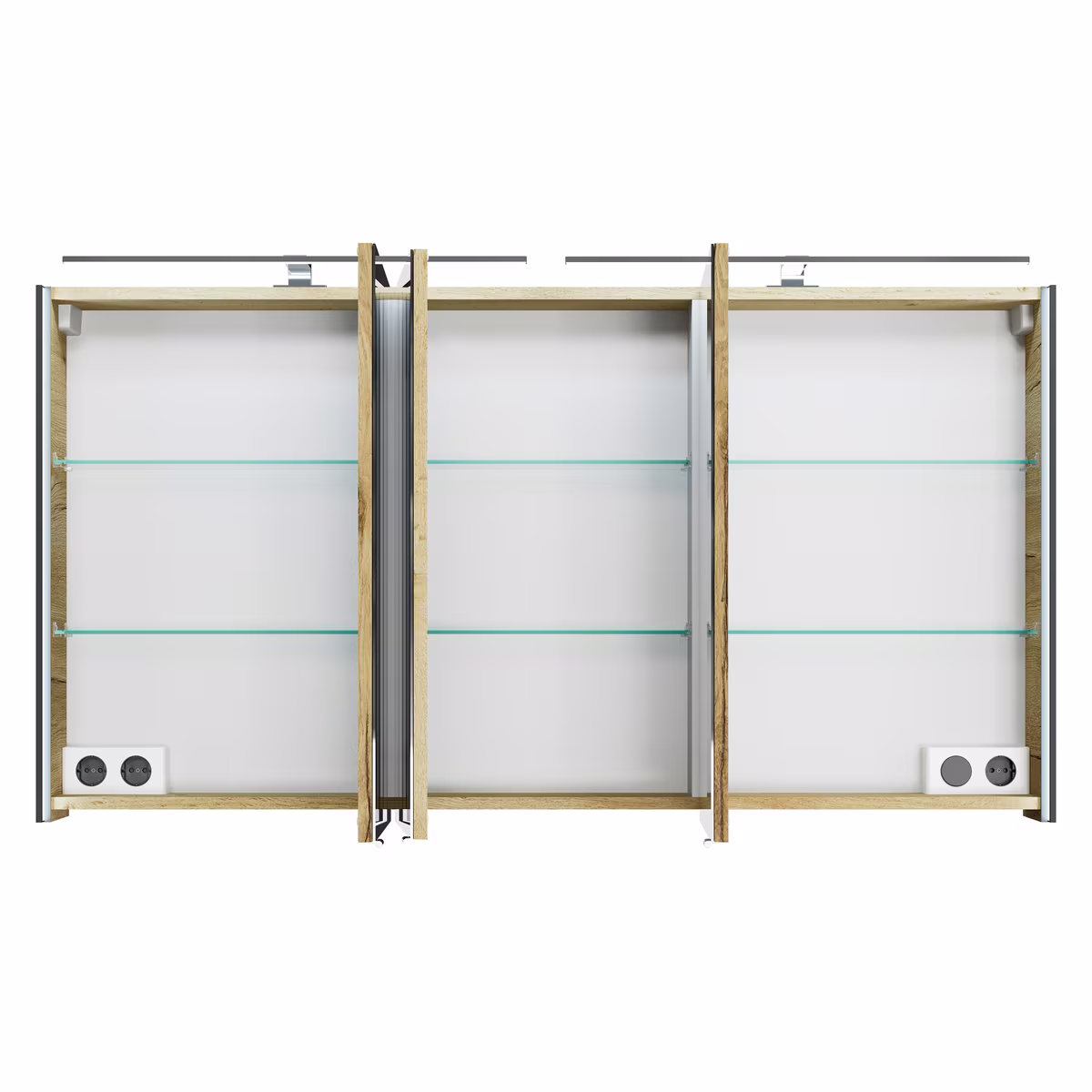 Pelipal 7045 Badmöbel Kombination 130 cm - mit Doppelwaschtisch mit Spiegelschrank - Ansicht 10