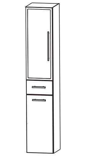 Puris Fine Line Hochschrank 30 cm HNA0531W L/R - Ansicht 2
