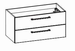 6025 WTUSL-02 Waschtischunterschrank mit 2 Auszügen
