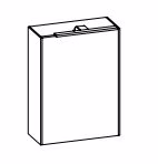 SEED02052 - Spiegeslchrank inkl. LED-Aufsatzleuchte, LED Beleuchtung seitlich,  1-türig, doppelt verspiegelt, mit Schalter und Steckdose - 70,9x52x17,6 cm