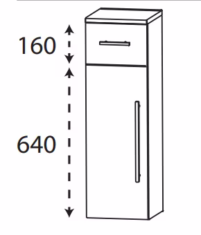 Puris Protection1 - Highboard HBA553A01 L/R / 30 oder 40 cm - Ansicht 2