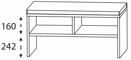 Puris New Xpression - Sitzbank / 60 oder 90 cm breit - Ansicht 3