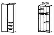 Breite 100 cm - Maße: 101x223x61 cm