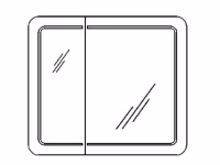 große Spiegeltüre = rechts