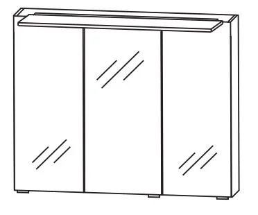 Puris Fresh Spiegelschrank 70 cm breit SET437005 - Ansicht 3