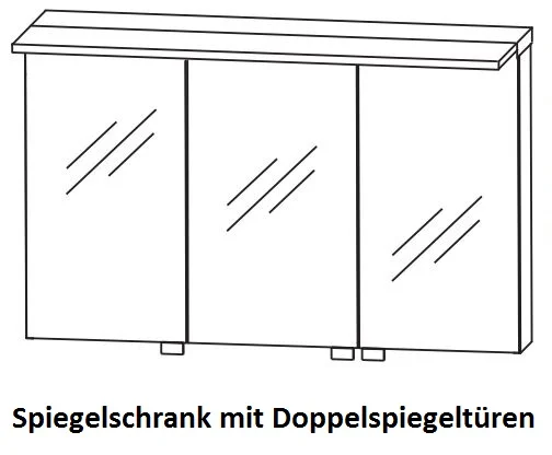 Puris Fine Line Spiegelschrank S2A431278 / S2A432S08 120 cm - Ansicht 3