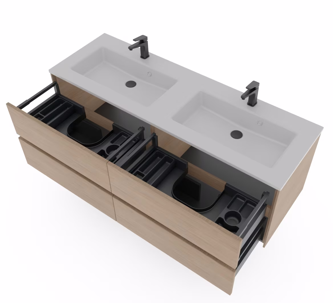 Pelipal 6010 Badmöbel-Set, Doppelwaschplatz, 153 cm - Ansicht 6
