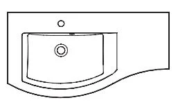 MARLIN 3280cara Waschplatz 90 cm / Waschtisch links - Ansicht 6