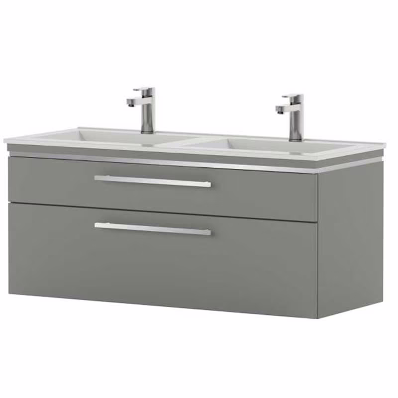 Puris Cool Line Waschtischset 120 cm - mit Doppelwaschtisch