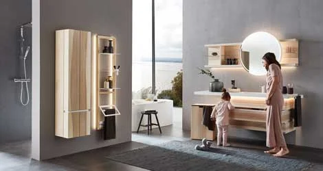 Badschrank im Bad Set