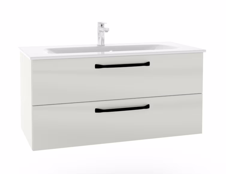 Pelipal TrenTino Badmöbel Set 107 cm breit - Spiegelschrank wählbar - Ansicht 8