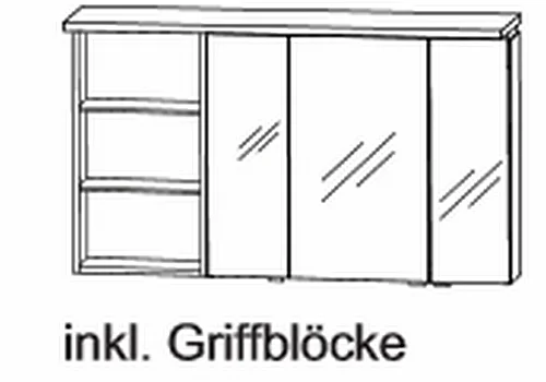 Puris Swing Spiegelschrank 140 cm SET41142L