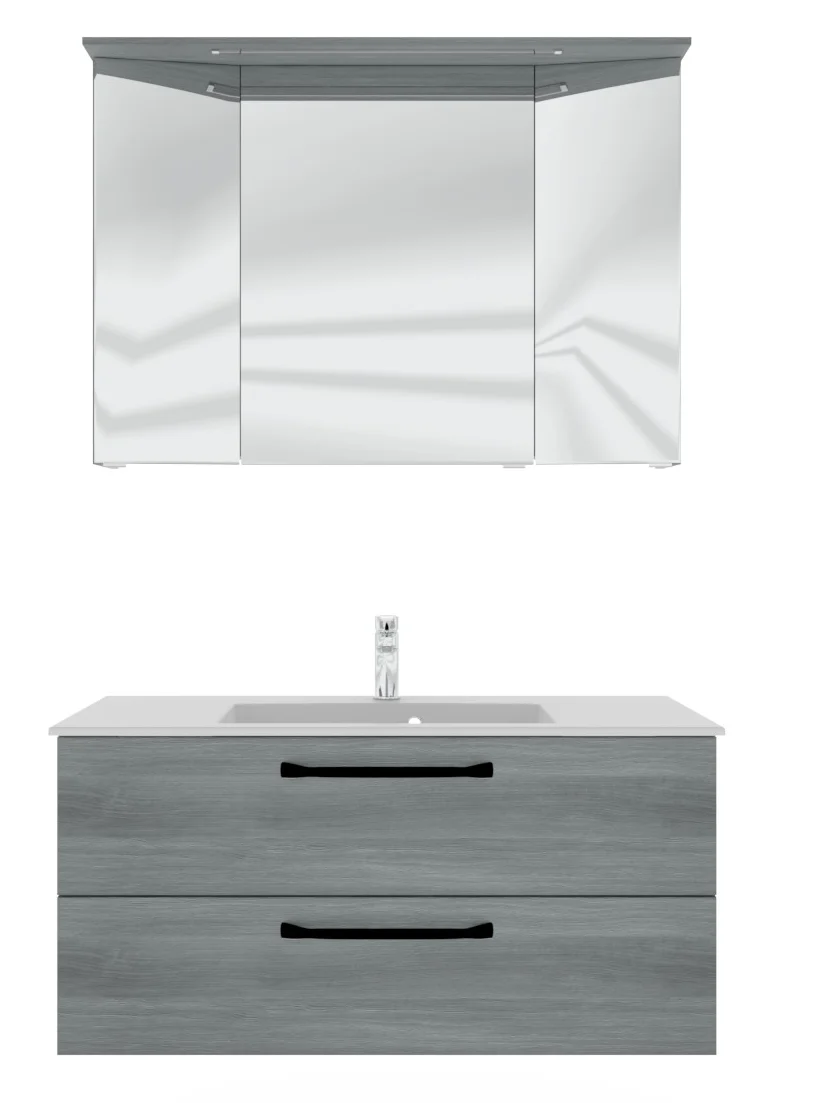 Pelipal TrenTino Badmöbel Set 107 cm breit - Spiegelschrank wählbar - Ansicht 5