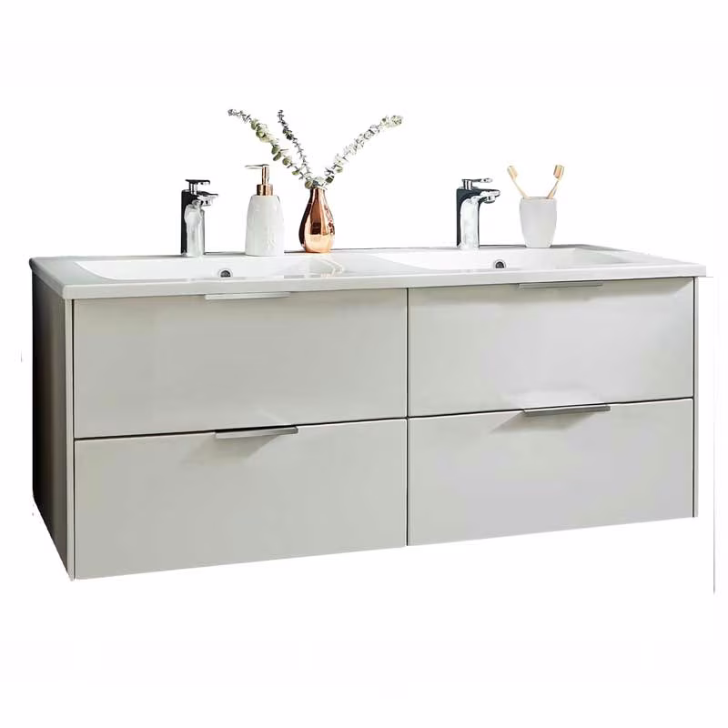 Puris D.Light Waschtischset 120 cm - mit Doppelwaschtisch