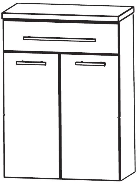 Puris Crescendo Highboard mit Wäschekippe 60 cm HBA556A7W - Ansicht 2