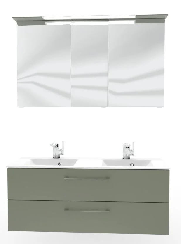 Pelipal 6110 Badmöbel Set mit Doppelwaschtisch - 120 cm - Ansicht 6