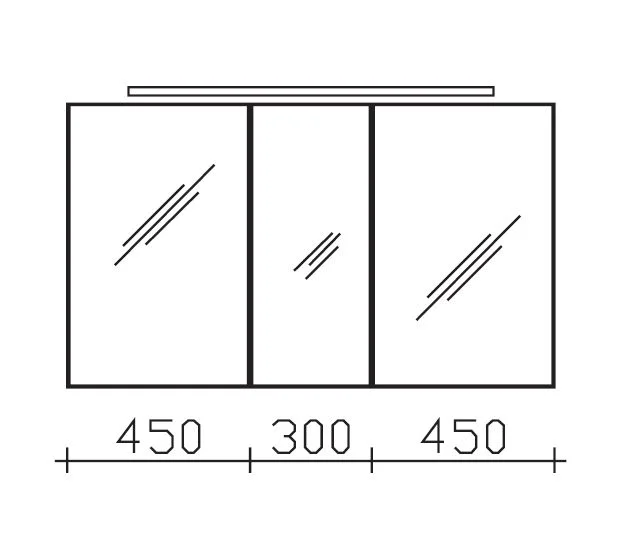 Pelipal 6110 Spiegelschrank 120 cm 6110-SPS 04 - Ansicht 3