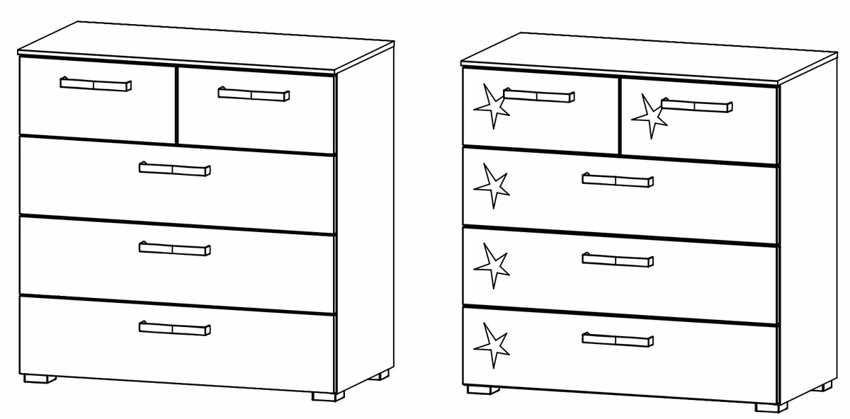 Rauch Select Mavi Extra / Kommoden-Varianten 81 cm hoch - Ansicht 5
