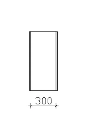 Pelipal 6040 Bad-Wandschrank mit Drehtüre / 33 cm OKT053017