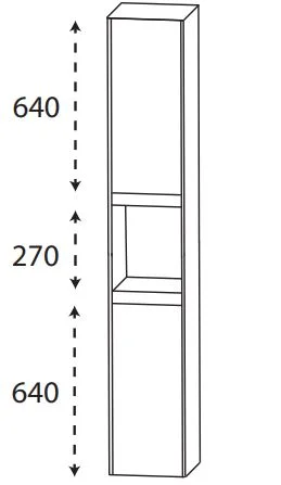Puris New Xpression - Hochschrank / 32 oder 42 cm breit - Ansicht 2