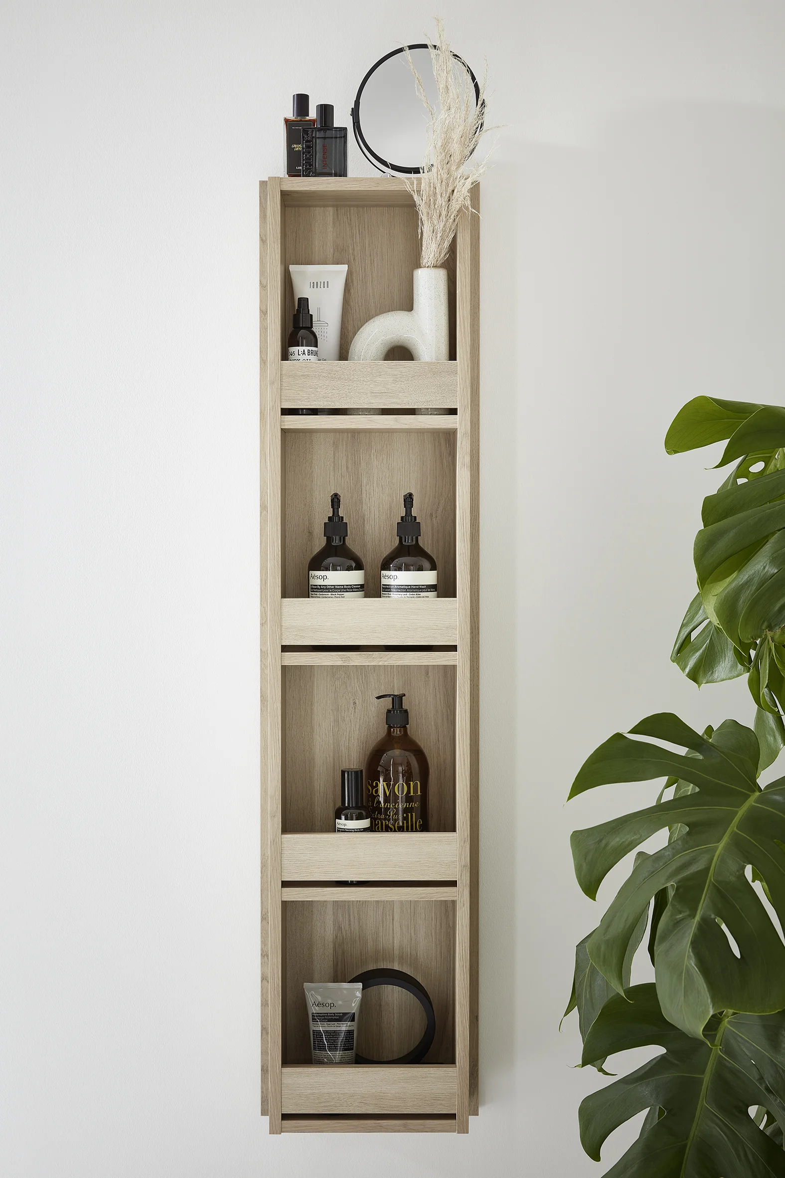 Puris c!puro Badmöbel Set - 152 cm mit Doppelwaschtisch & Flächenspiegel - Ansicht 8